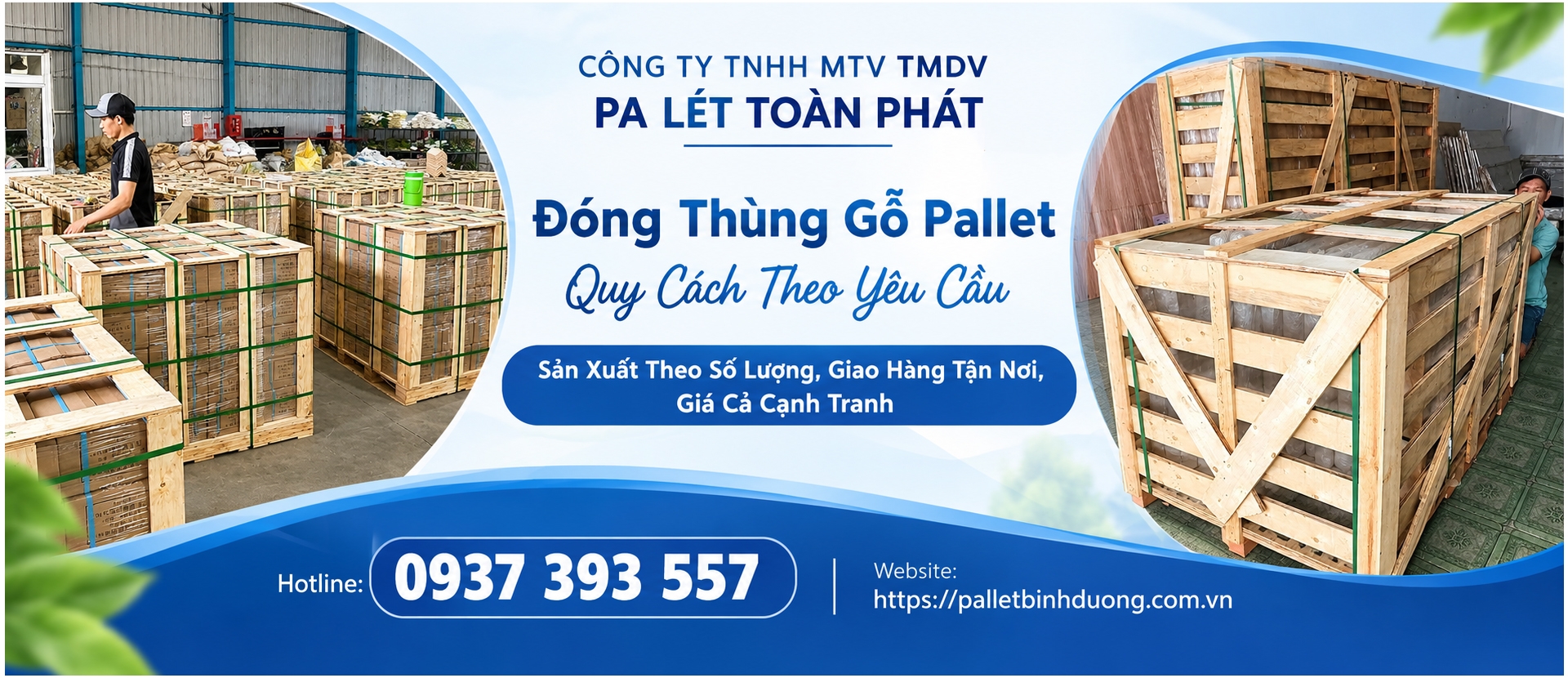 Đóng thùng gỗ pallet theo yêu cầu