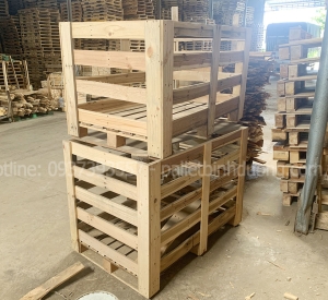 Thùng Gỗ Pallet Gỗ Keo Nan Thưa