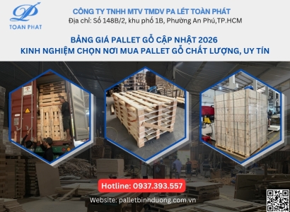 Bảng Giá Pallet Gỗ Mới Nhất 2026 - Mua Tại Kho Giá Tốt Nhất