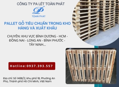 Kích Thước Pallet Gỗ Tiêu Chuẩn Trong Kho Hàng Và Xuất Khẩu